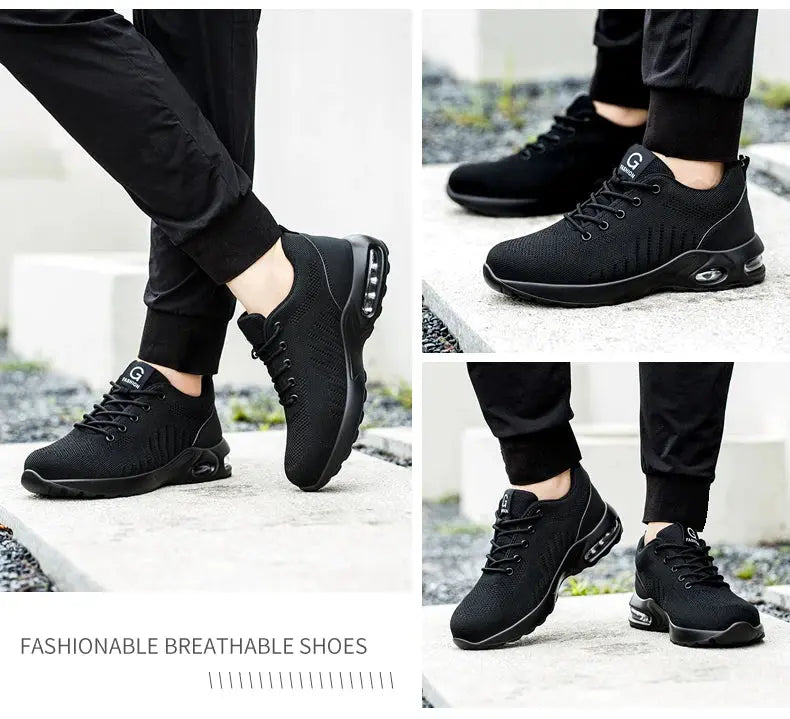 Axion Steel Toe Safety Work Shoes