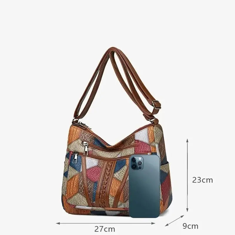 Veloria™ Patchwork Casual Tote Bag