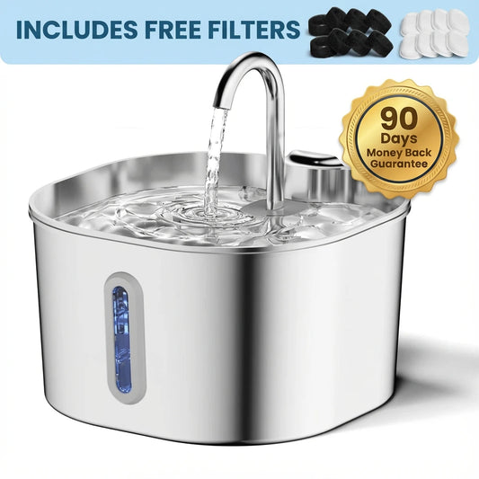 Pawsome Stainless Steel Automatic Cat Water Fountain