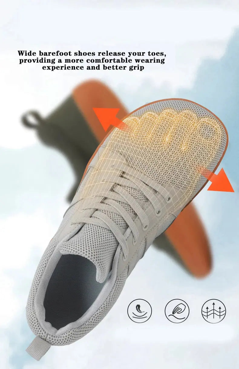 Axion Barefoot Wide Toe Box Athletic Shoes 