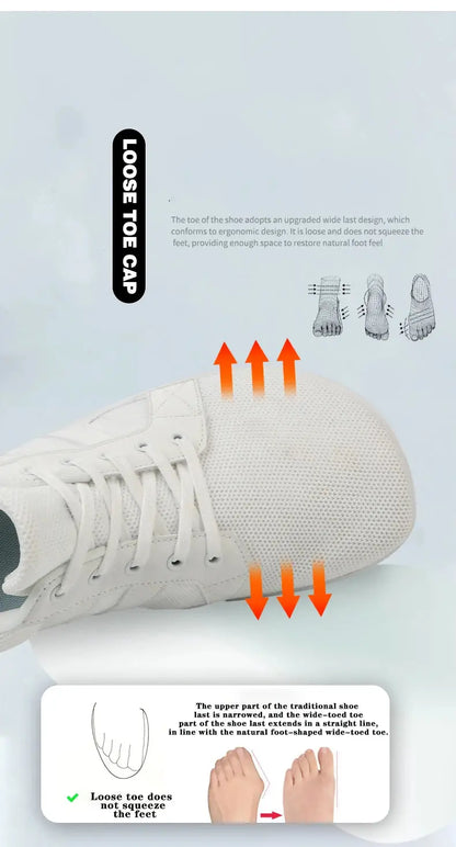 Axion Barefoot Wide Toe Box Athletic Shoes 