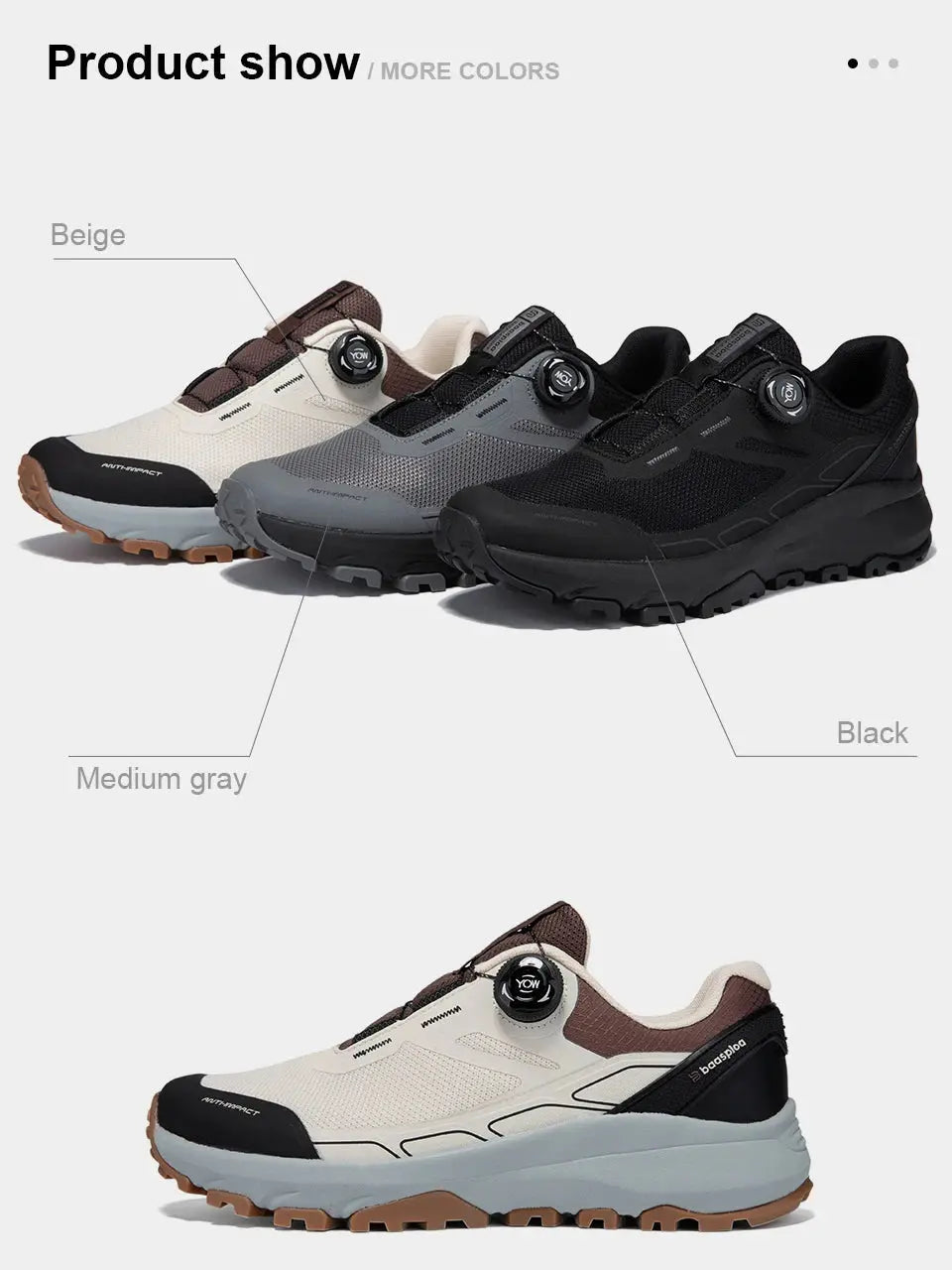 Axion Men's Breathable Trail Climbing Shoes 