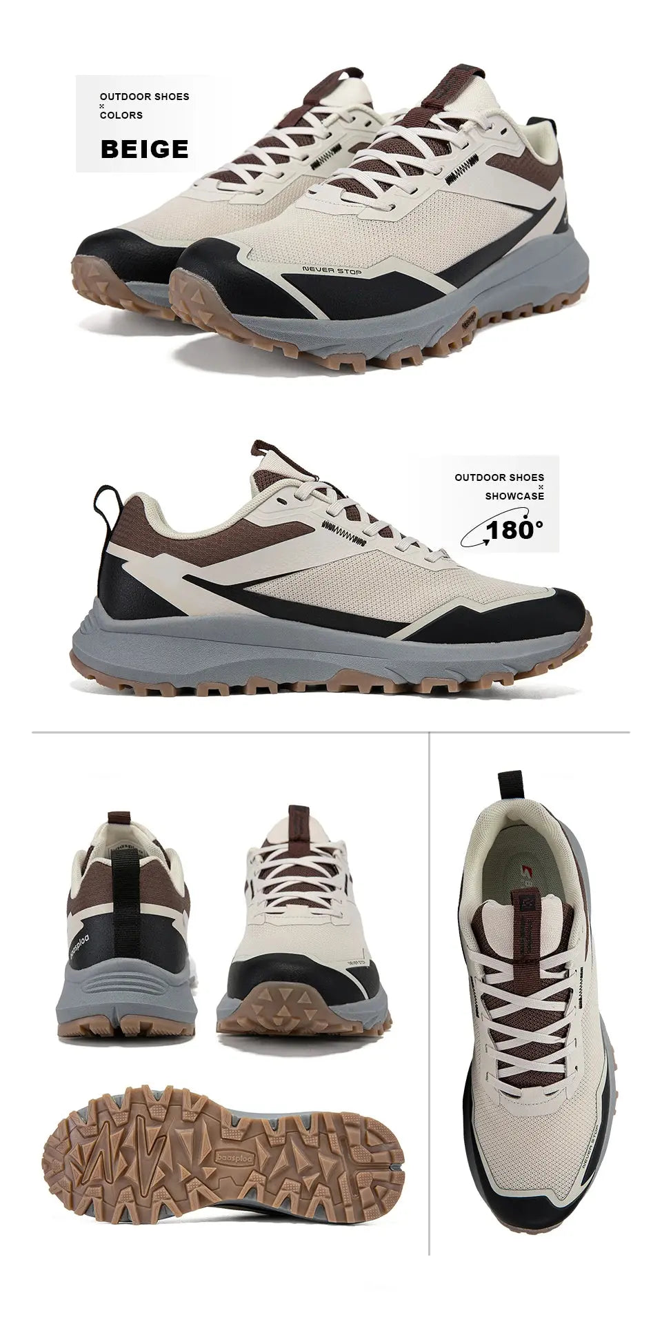 Axion Men's Lightweight Trail Hiking Shoes 