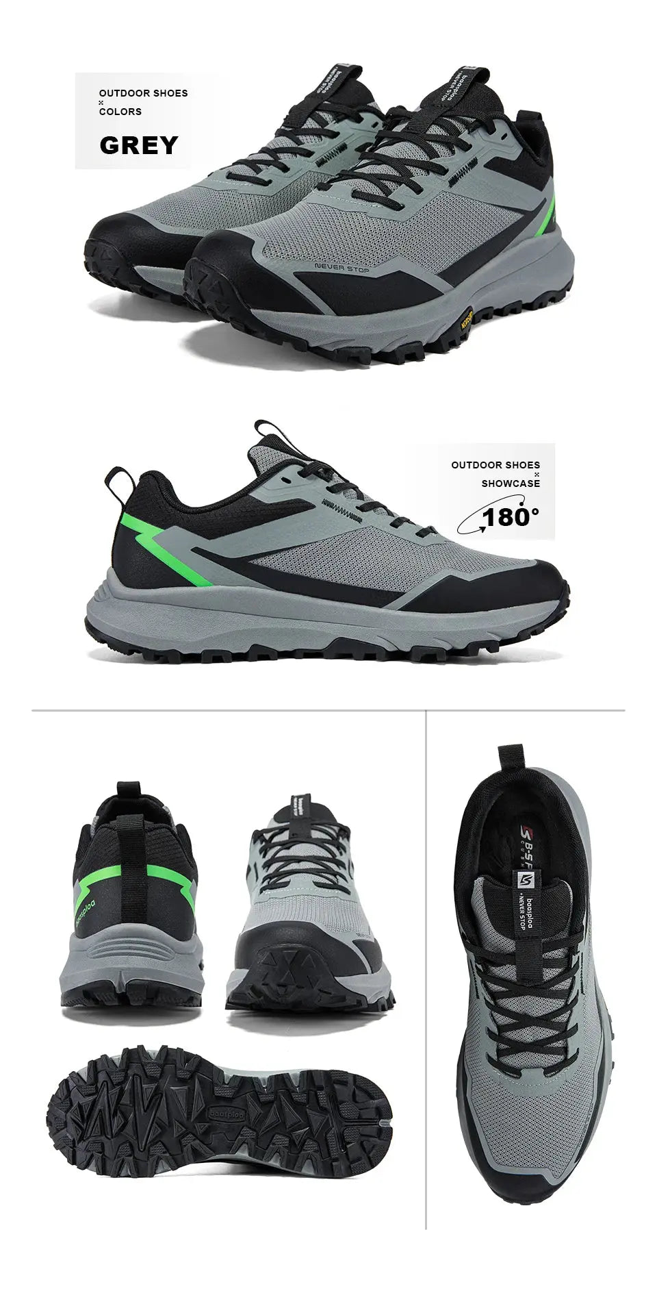 Axion Men's Lightweight Trail Hiking Shoes 