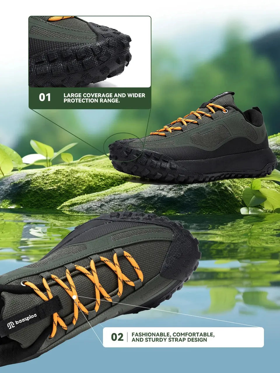 Axion Men's Waterproof Hiking Shoes 