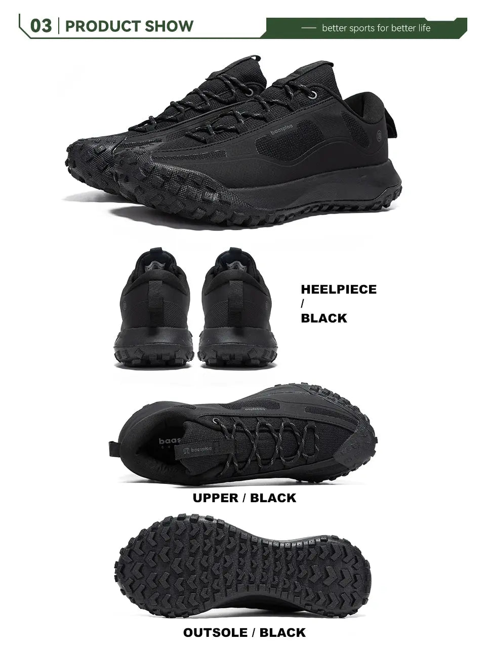 Axion Men's Waterproof Hiking Shoes 