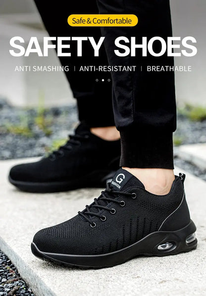 Axion Steel Toe Safety Work Shoes 