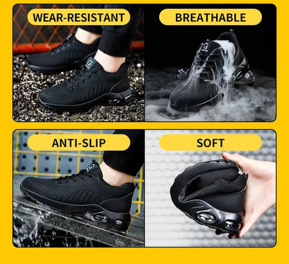 Axion Steel Toe Safety Work Shoes 