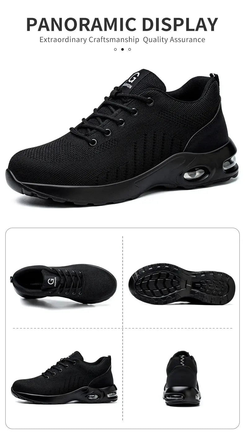 Axion Steel Toe Safety Work Shoes 