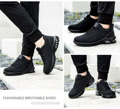 Axion Steel Toe Safety Work Shoes 