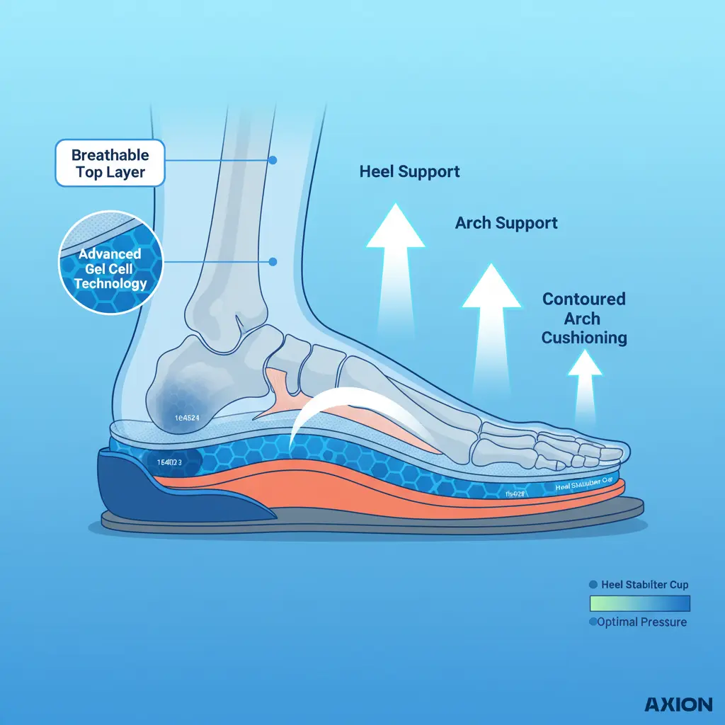 Axion Women's Orthopedic Air Cushion Walking Shoes 