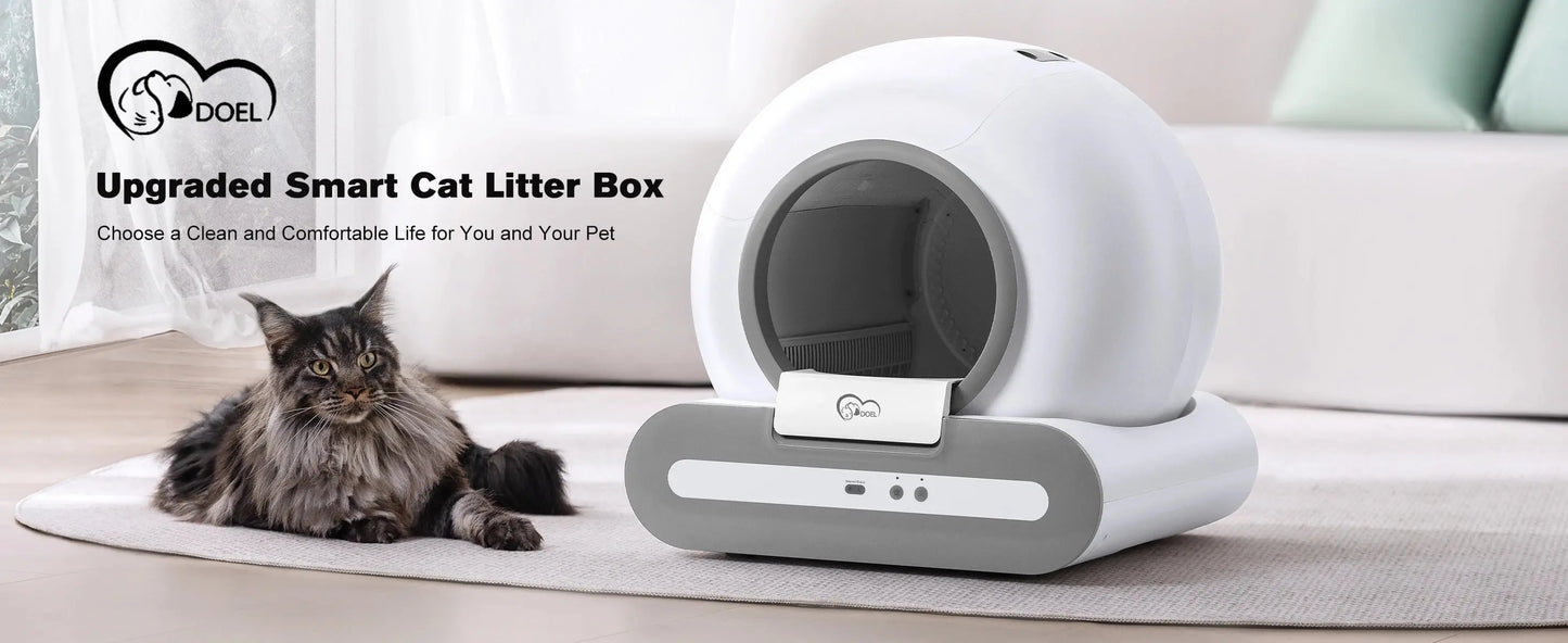 DOEL™ Smart Self-Cleaning Cat Litter Box with App Control 