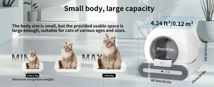 DOEL™ Smart Self-Cleaning Cat Litter Box with App Control 