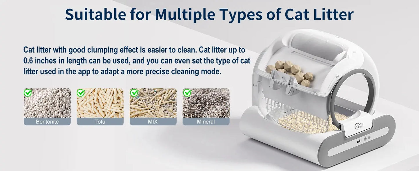 DOEL™ Smart Self-Cleaning Cat Litter Box with App Control 