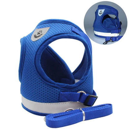 Pawsome™ Adjustable Reflective Pet Harness & Leash Set 