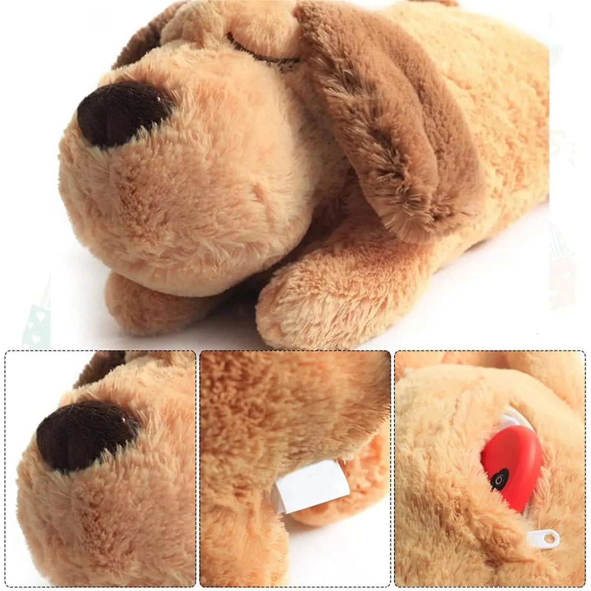 Pawsome™ Heartbeat Puppy Snuggle Toy 