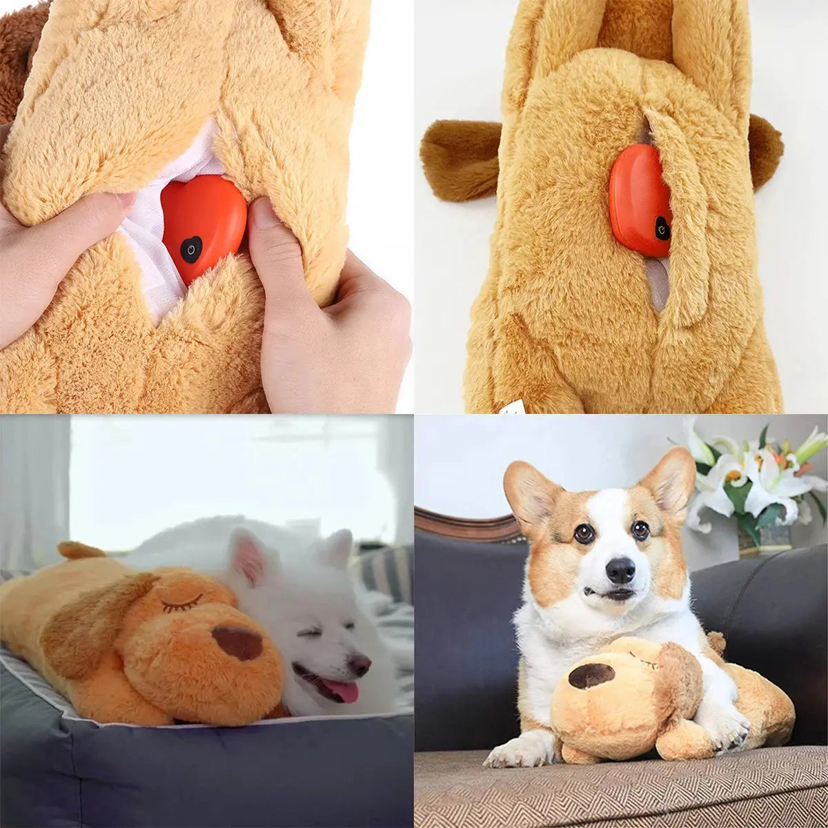 Pawsome™ Heartbeat Puppy Snuggle Toy 