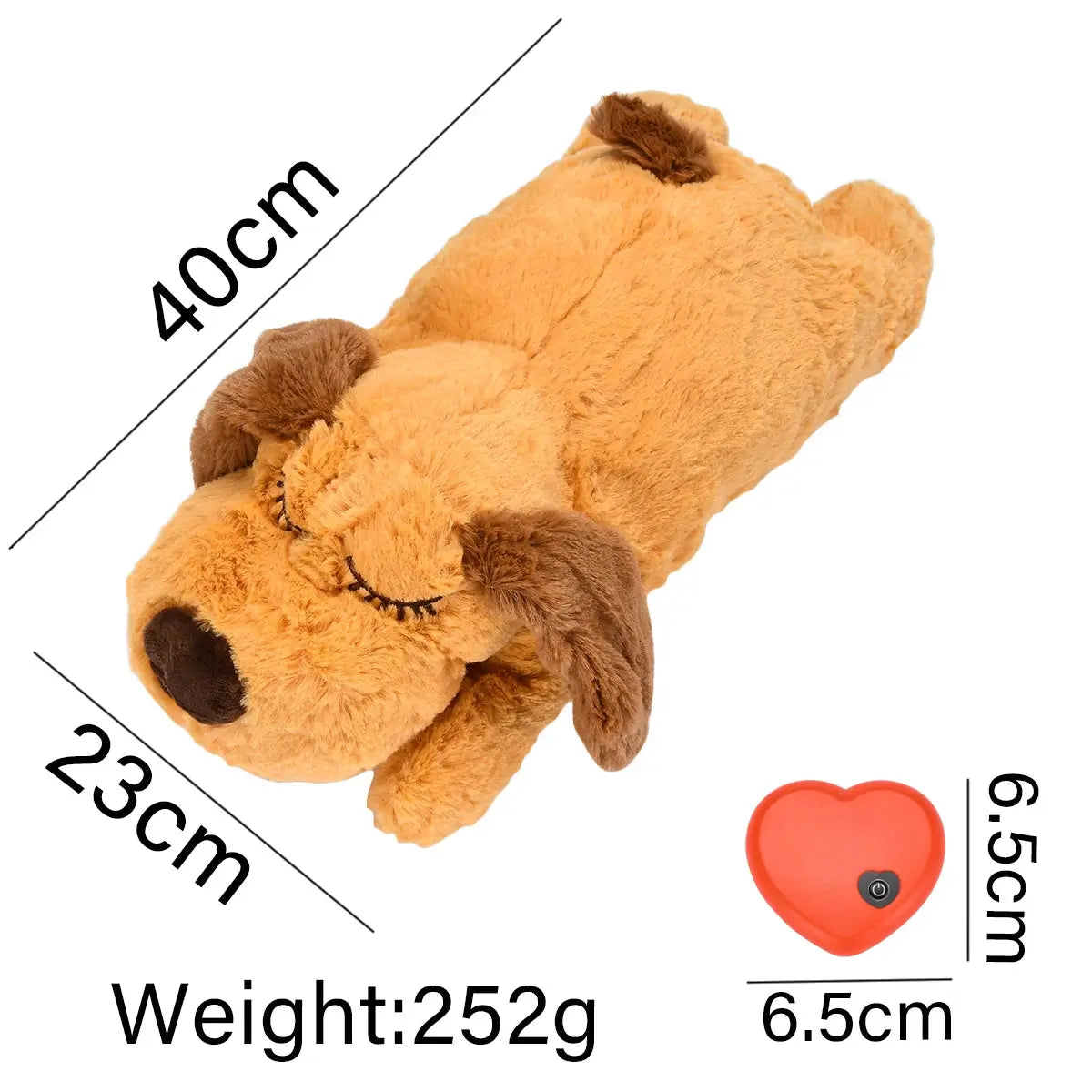 Pawsome™ Heartbeat Puppy Snuggle Toy 