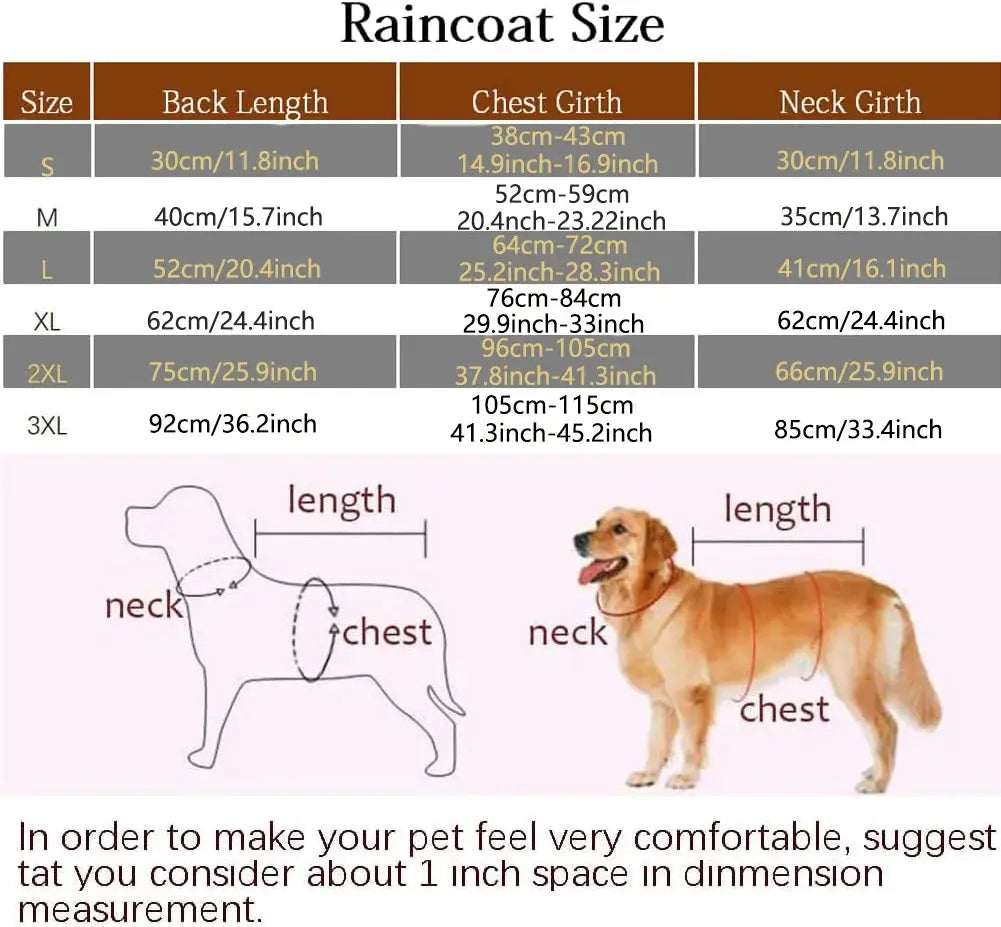 Pawsome™ Hooded Dog Raincoat 