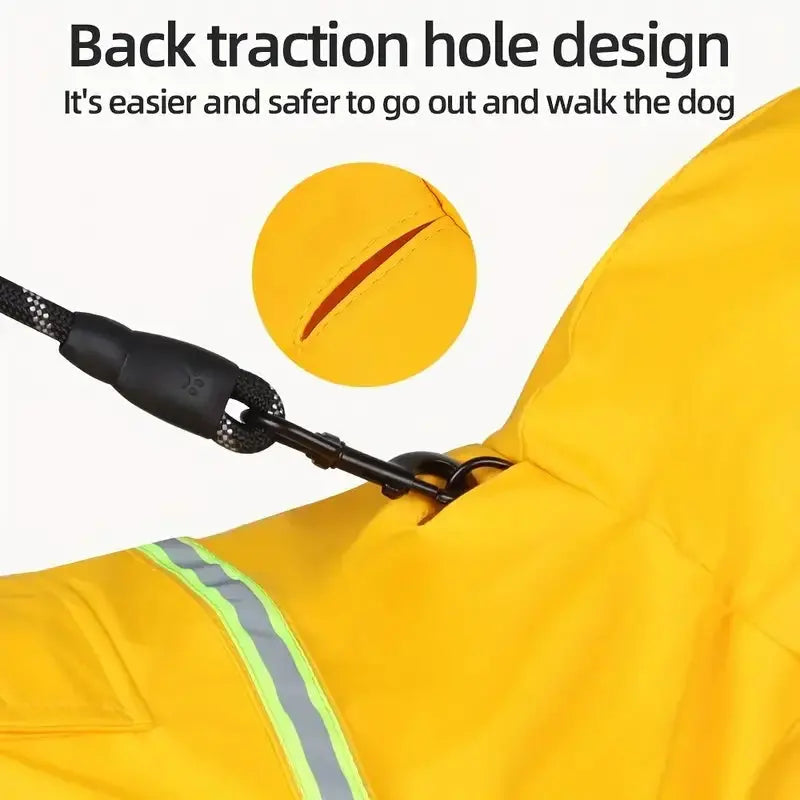 Pawsome™ Hooded Dog Raincoat 