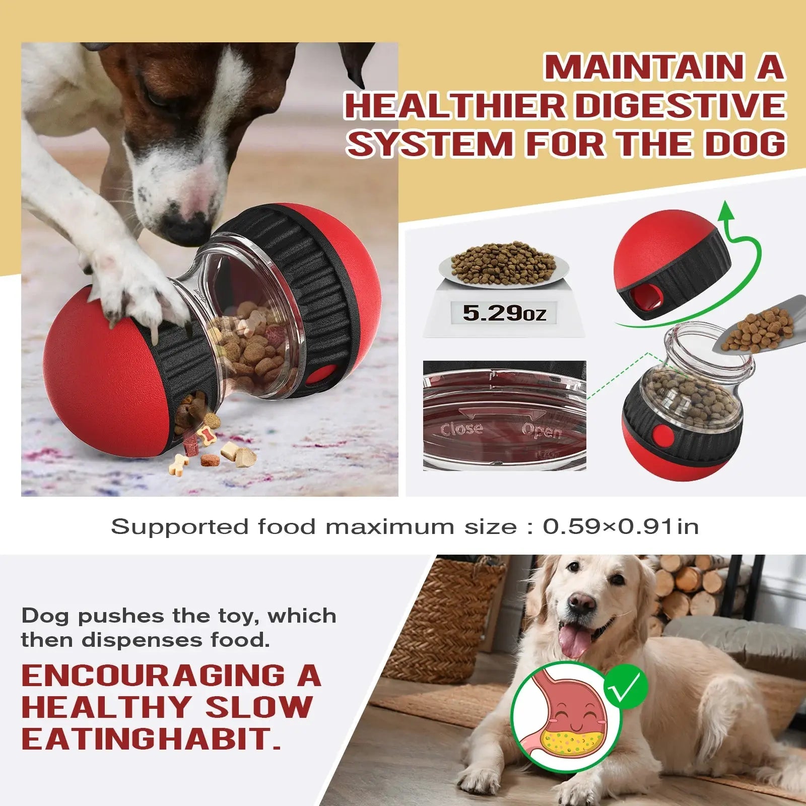 Pawsome™ IQ-Boosting Treat Ball Toy 