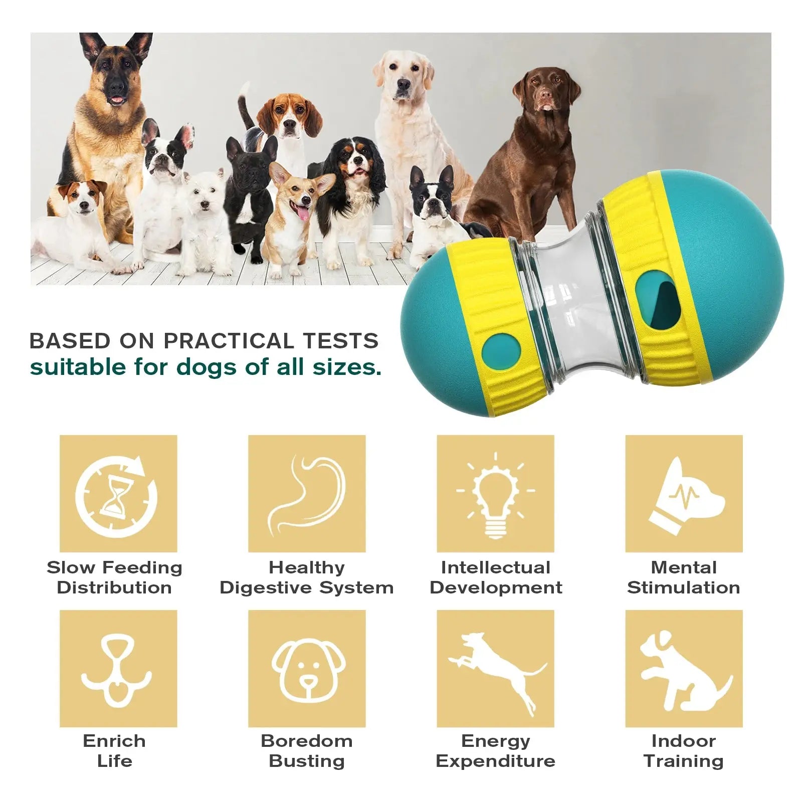 Pawsome™ IQ-Boosting Treat Ball Toy 