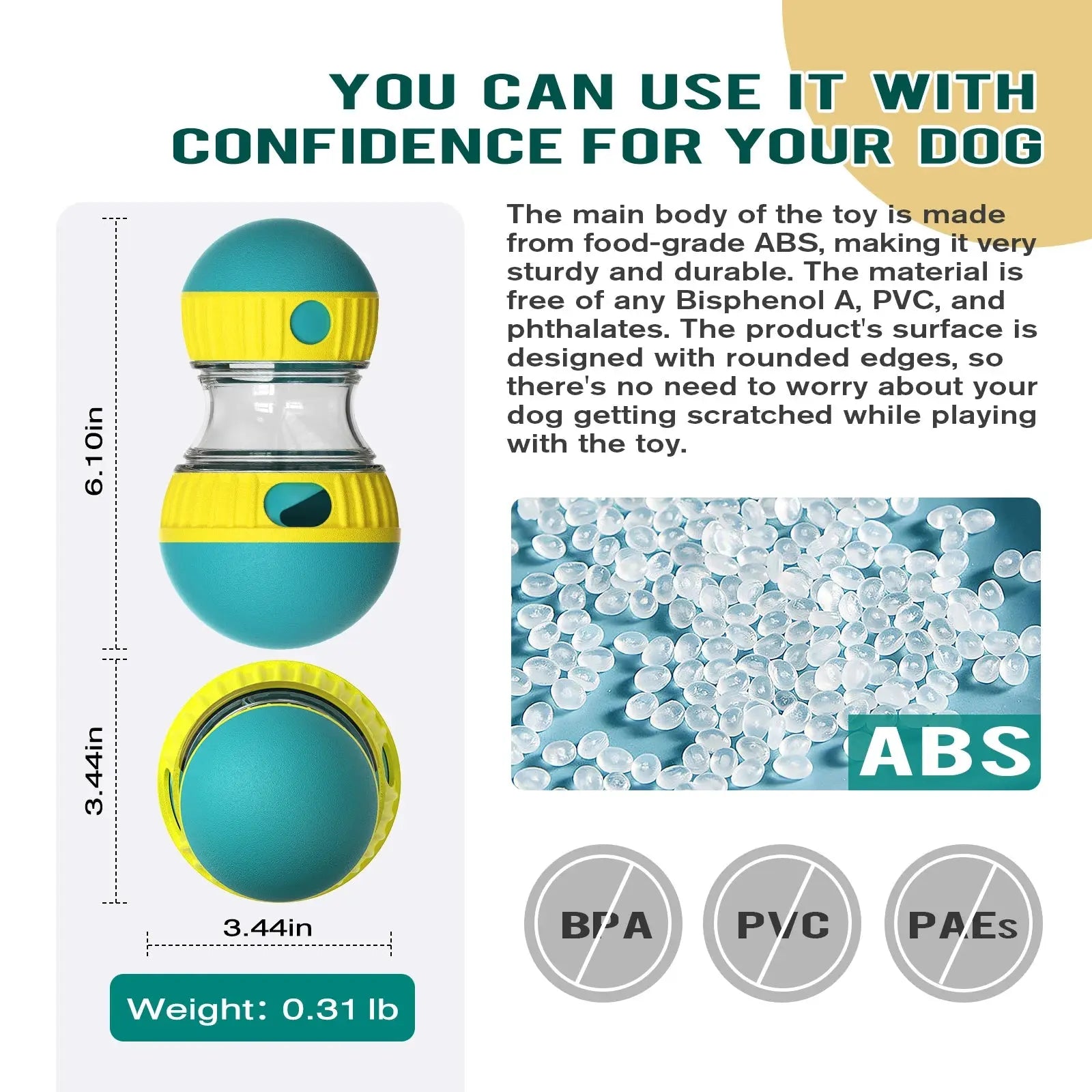 Pawsome™ IQ-Boosting Treat Ball Toy 