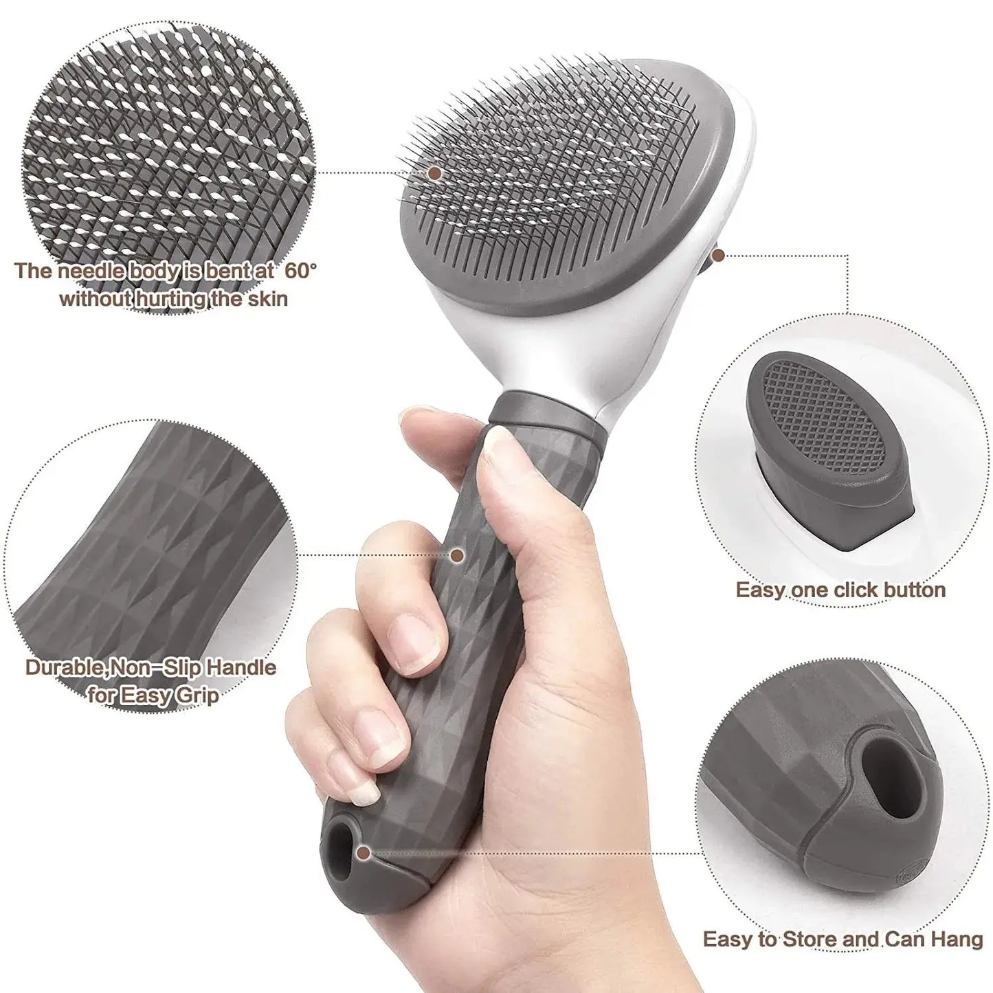 Pawsome™ Self-Cleaning Grooming Brush 