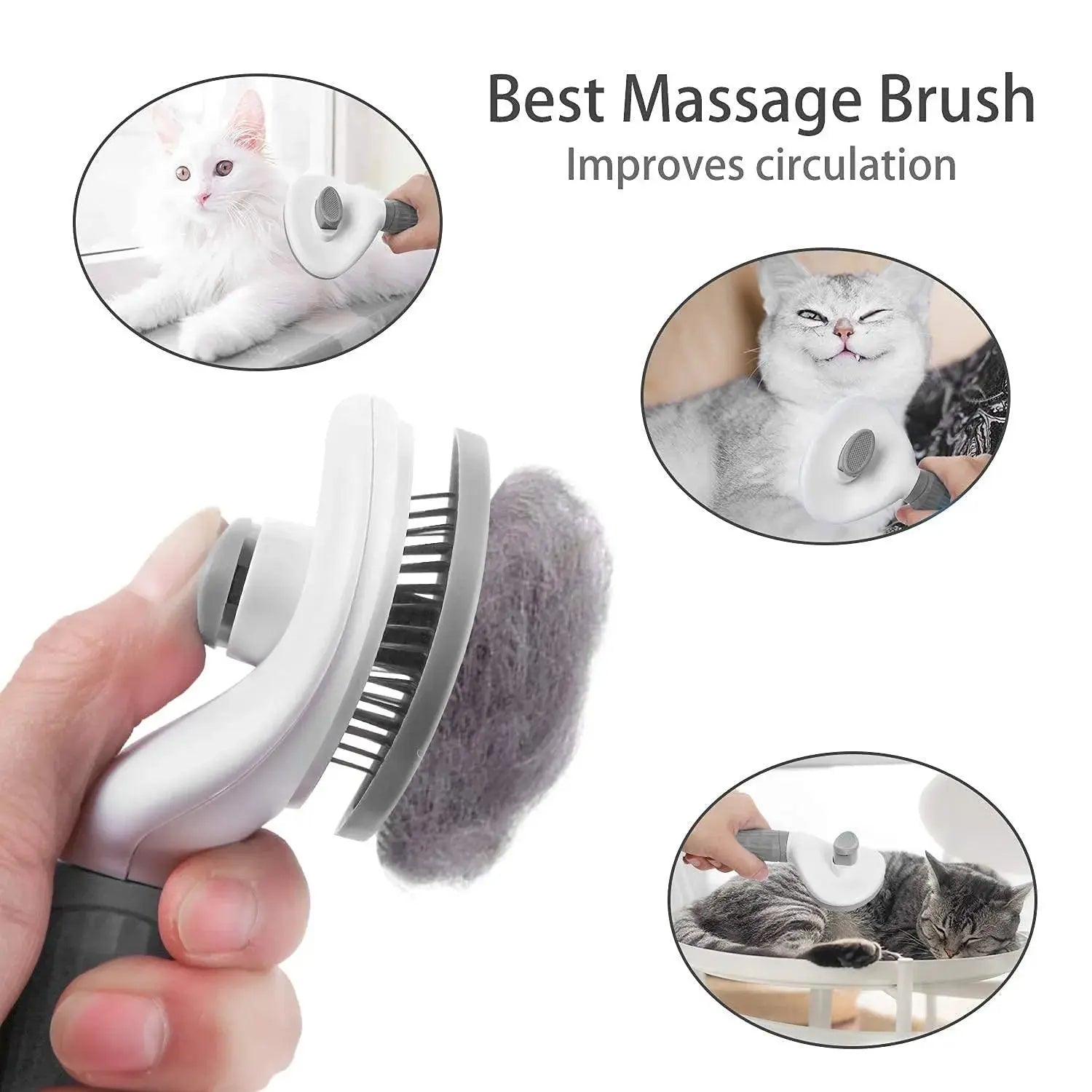 Pawsome™ Self-Cleaning Grooming Brush 