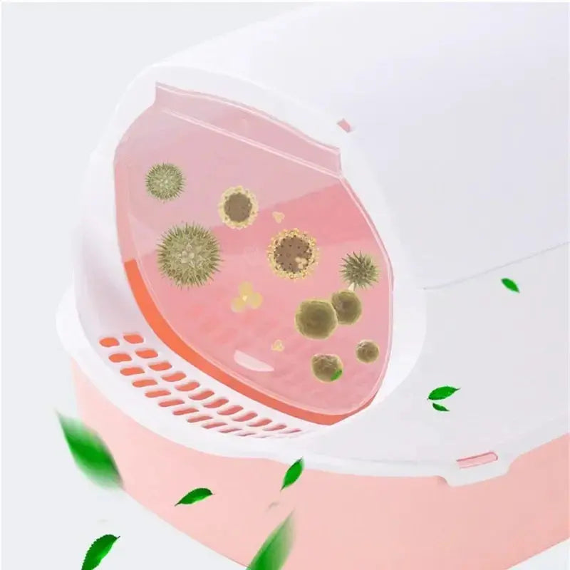 Pawsome™ Semi-Enclosed Cat Litter Box 