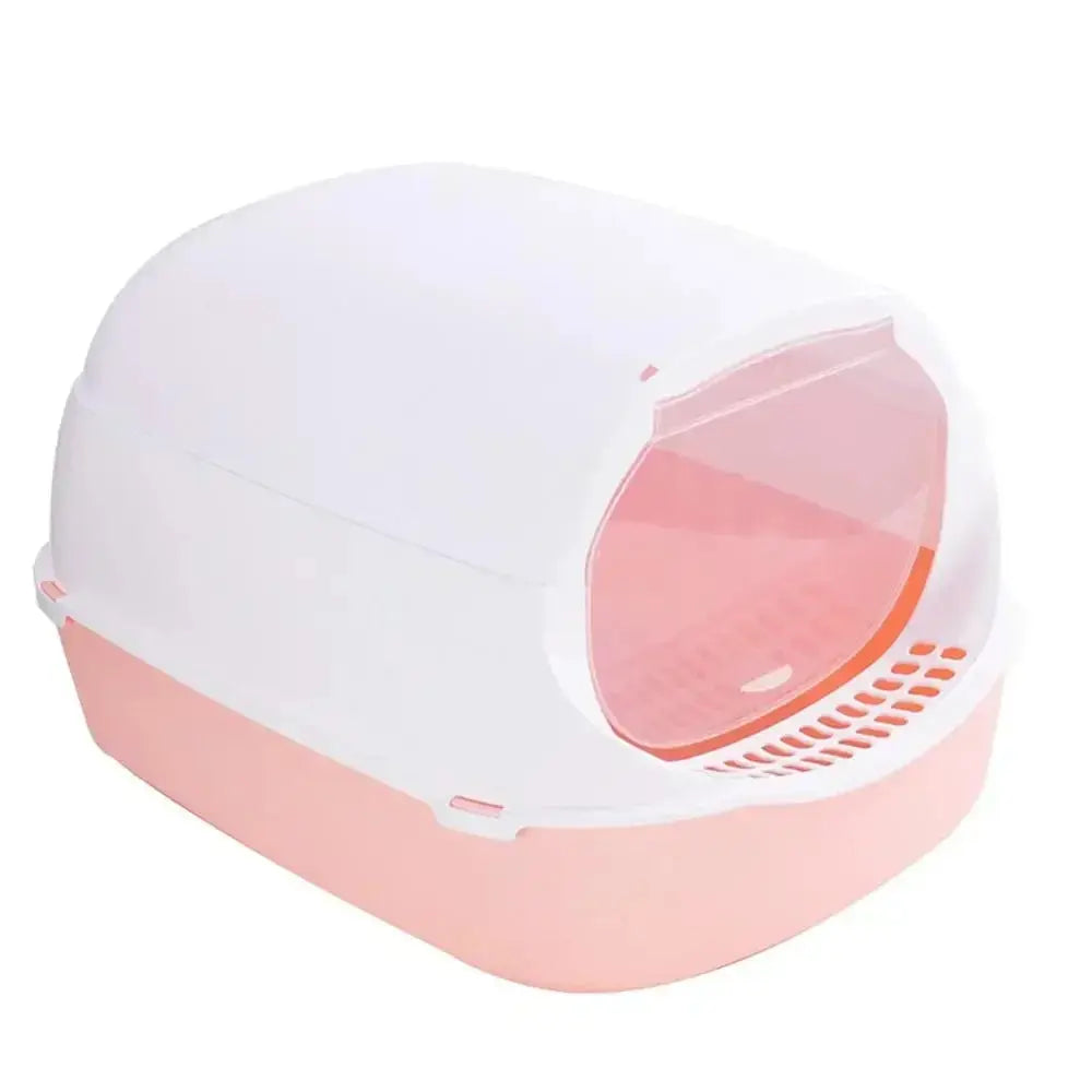 Pawsome™ Semi-Enclosed Cat Litter Box 