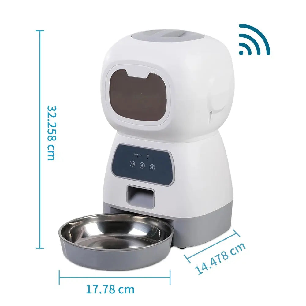 Pawsome™ Smart WiFi Automatic Pet Feeder – 3.5L Capacity 
