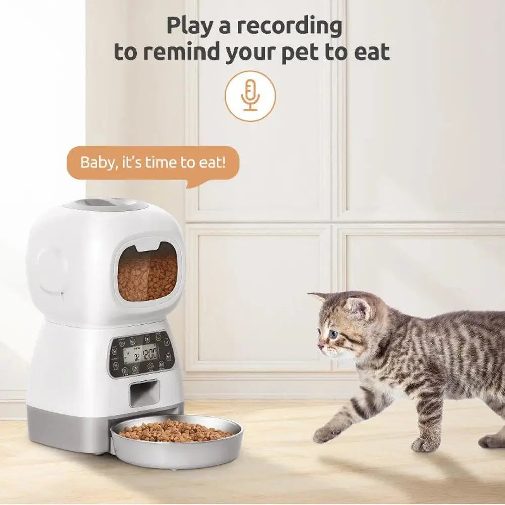Pawsome™ Smart WiFi Automatic Pet Feeder – 3.5L Capacity 
