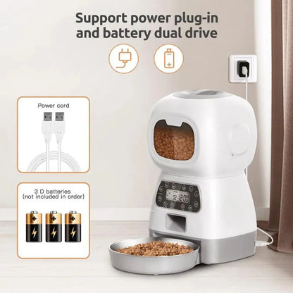 Pawsome™ Smart WiFi Automatic Pet Feeder – 3.5L Capacity 