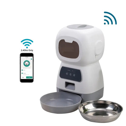 Pawsome™ Smart WiFi Automatic Pet Feeder – 3.5L Capacity 