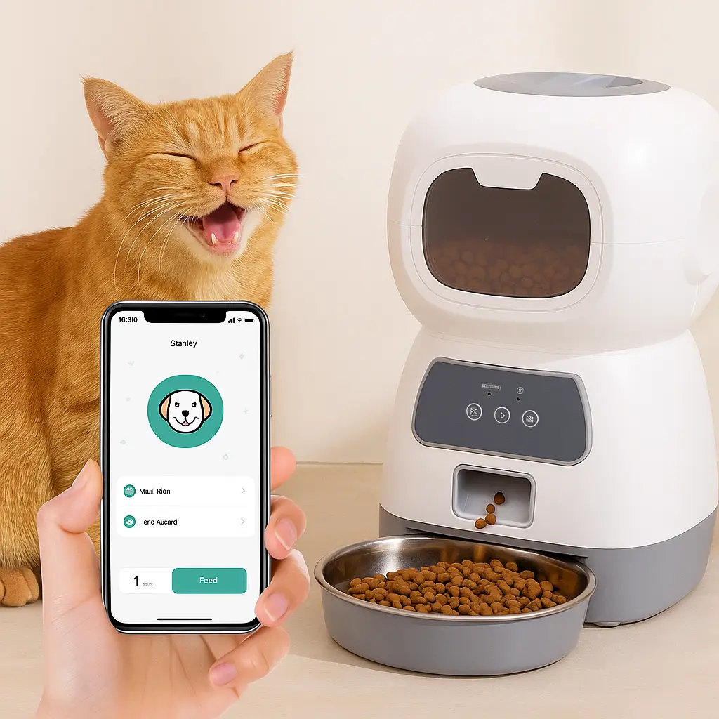 Pawsome™ Smart WiFi Automatic Pet Feeder – 3.5L Capacity 