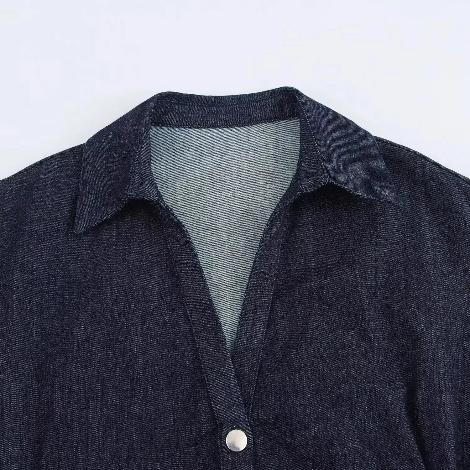 Veloria™ 1975-Inspired Denim Midi Dress 