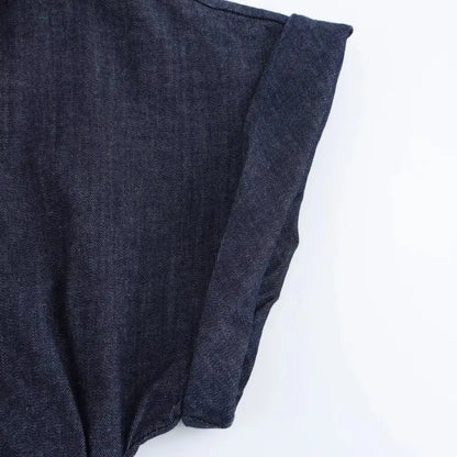 Veloria™ 1975-Inspired Denim Midi Dress 