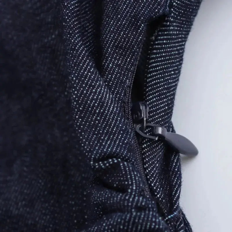 Veloria™ 1975-Inspired Denim Midi Dress 