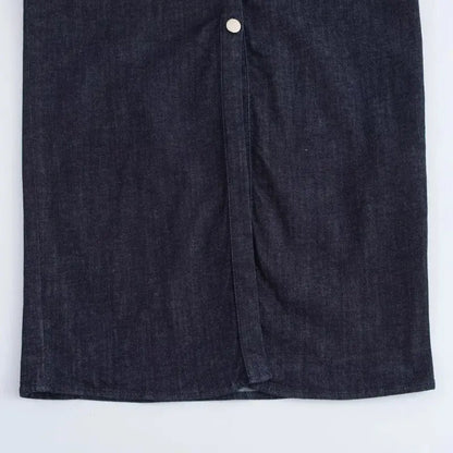 Veloria™ 1975-Inspired Denim Midi Dress 