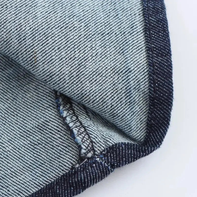 Veloria™ 1975-Inspired Denim Midi Dress 