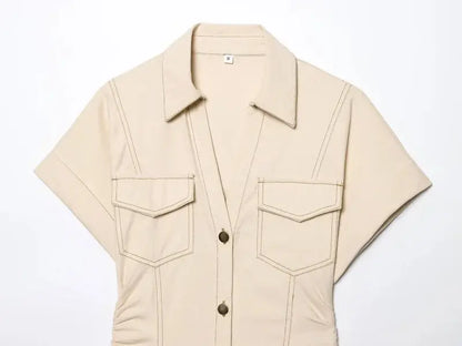 Veloria™ 1975-Inspired Denim Midi Dress 