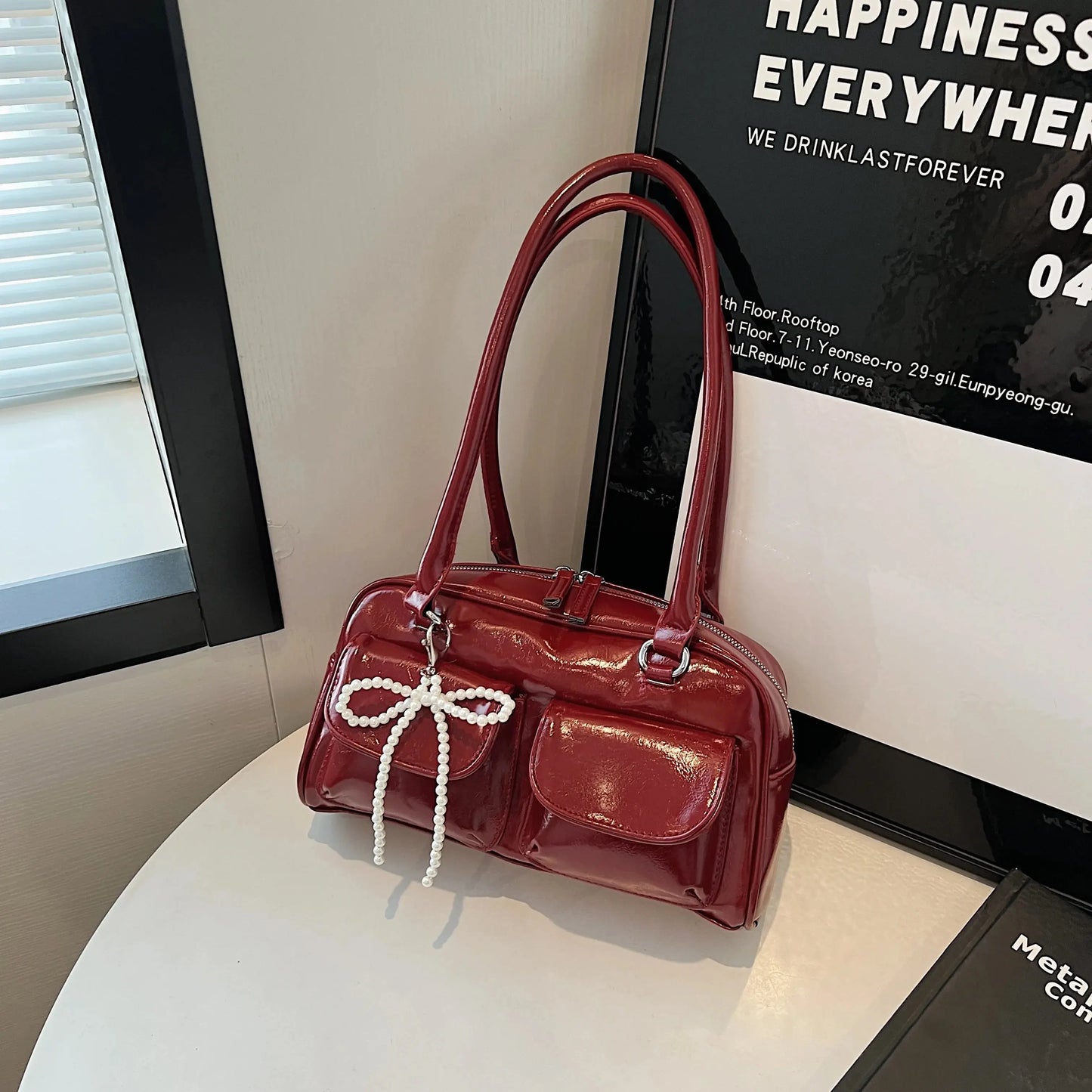 Veloria™ Bow Accent Pillow Shoulder Bag 