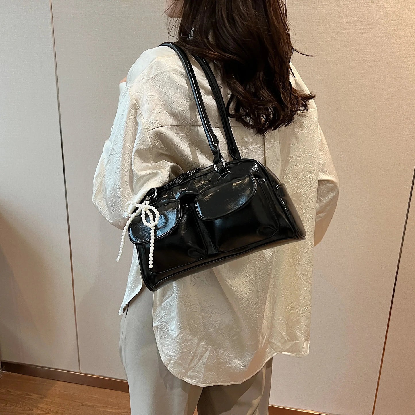 Veloria™ Bow Accent Pillow Shoulder Bag 