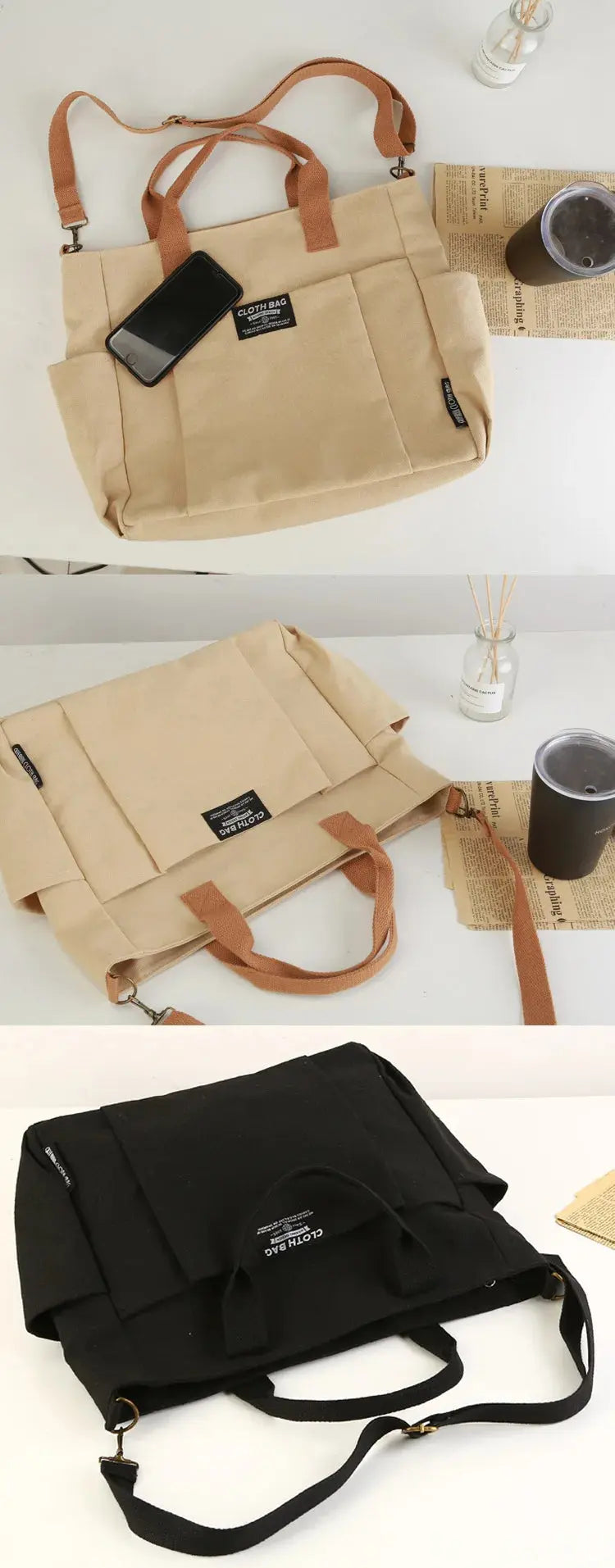 Veloria™ Canvas Everyday Tote Bag 