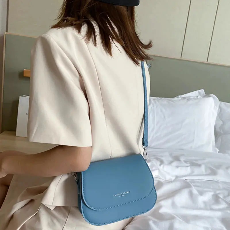 Veloria™ Classic Flap PU Shoulder Bag 