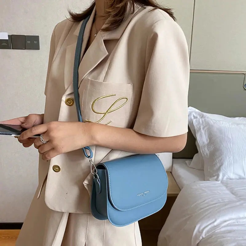 Veloria™ Classic Flap PU Shoulder Bag 