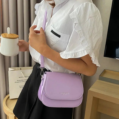 Veloria™ Classic Flap PU Shoulder Bag 