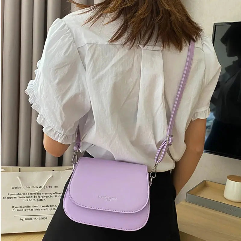 Veloria™ Classic Flap PU Shoulder Bag 