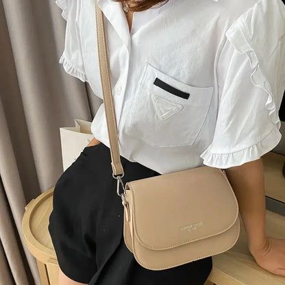 Veloria™ Classic Flap PU Shoulder Bag 